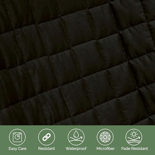 Elegant Comfort Premium Pet Car Seat Cover for Front Seat, Luxury Microfiber Car Seat Protector, Heavy Duty and Durable, Non-Slip and Waterproof Car Seat Cover for Trucks, Cars, and SUVs, Black