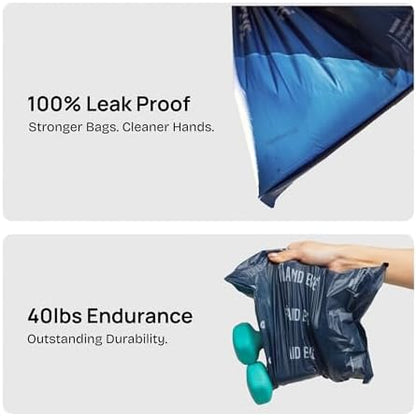 Fei & Eve Dog Poop Bags 20 Rolls, Extra Thick 25 Micron & 100% Leak-Proof