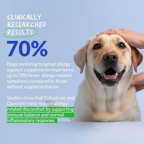 Allergy Relief for Dogs 120 Tablets - Itch, Skin & Immune Support