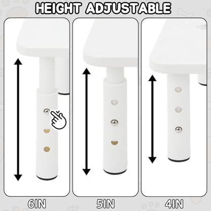 Elevated Cat Food Stand, Adjustable Automatic Cat Feeder Station
