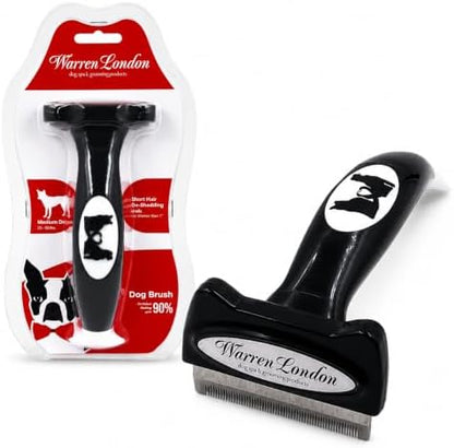 Warren London Deshedding Brush for Medium Short Hair Dogs, 2.5 Inch