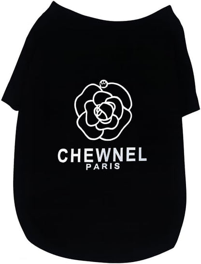 Luxury Designer Dog T Shirt – Trendy Puppy Clothes for Small Dogs, Fashion Pet Tee for French Bulldogs & Chihuahuas, Everything Chic Dog Apparel