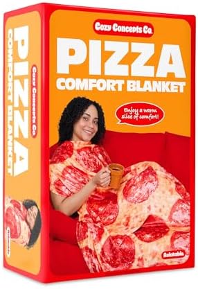 WHAT DO YOU MEME? Cozy Concepts Co. Pizza Comfort Blanket by Relatable