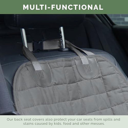 Elegant Comfort Premium Pet Car Seat Cover for Front Seat, Luxury Microfiber Car Seat Protector, Heavy Duty and Durable, Non-Slip and Waterproof Car Seat Cover for Trucks, Cars, and SUVs, Gray