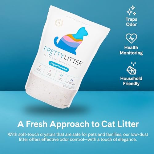 PrettyLitter Health Monitoring Cat Litter, Unscented, 6 lb. Bag