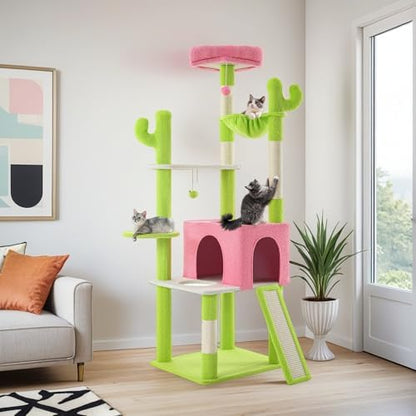 DWVO 68" Tall Cactus Cat Tree