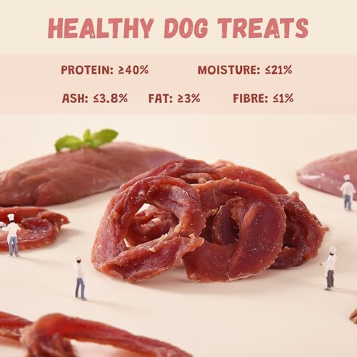 Pawmate Dog Treats Duck Jerky Rings Healthy Training Treats Snacks 10.6 oz
