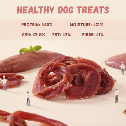 Pawmate Dog Treats Duck Jerky Rings Healthy Training Treats Snacks 10.6 oz