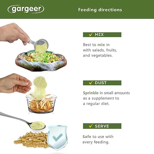 Gargeer 16oz Forest Tortoise Salad Topper. Enhanced Appetite, USA Made