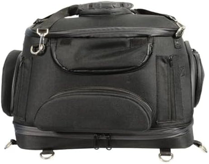 Milwaukee Performance MP8103 Large Black Heavy Duty Textile Motorcycle Pet Carrier Sissy Bar Bag - One Size