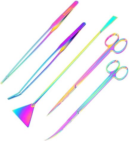 Mandala Crafts Rainbow 12 in Aquascaping Tool Kit for Aquarium Terrariums