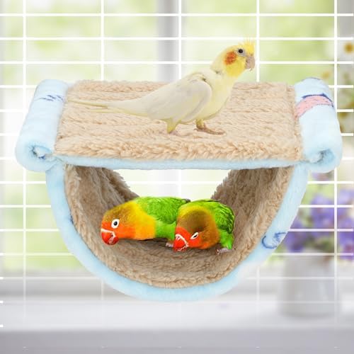 BWOGUE Bird Nest Bed Hanging Hammock, Parakeet Bed for Cage, Cockatiel Bed