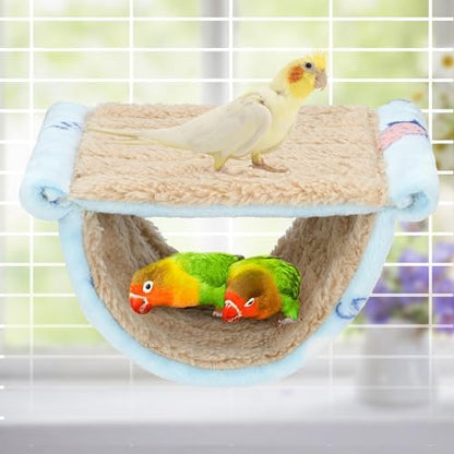 BWOGUE Bird Nest Bed Hanging Hammock, Parakeet Bed for Cage, Cockatiel Bed