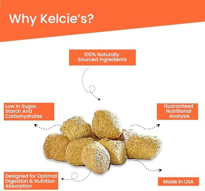 Kelcies Pumpkin Spice Horses Treats - Low Sugar, Starch, and Carbohydrates | Healthy Treats for Horse Supports Superior Digestion 1 Pound (Pack of 1)