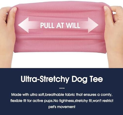 IECOii 2 Pack Dog Surgery Recovery Shirt Sleeveless Lightweight Dog Tshirt