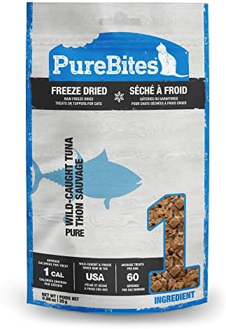 PureBites Tuna Single Ingredient Freeze Dried Cat Treats, 0.88 oz