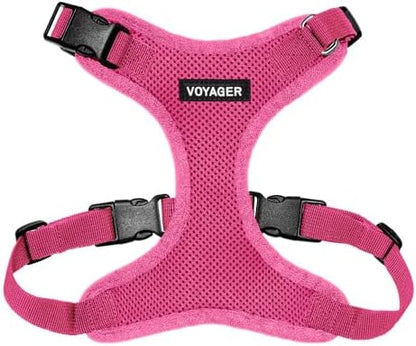 Voyager Step-in Lock Dog Harness - Fuchsia, Medium