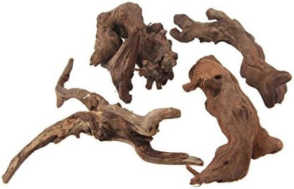 emours Driftwood Branches Reptiles Aquarium Decoration Assorted Size,(6-10 inch in Length),4 Pieces