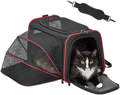 Petsfit Medium Expandable Cat Carrier for Air Travel, Up to 13 lb