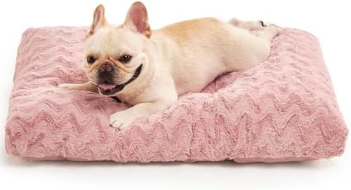 EHEYCIGA Washable Dog Beds Medium Sized Dog, 29x21 Inch Pet Bed, Pink