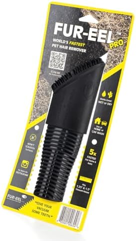 Buff Brite Fur Remover PRO II (2.0) with Fang Adapter - Dog and Cat Grooming Tool, Vacuum Attachment for Pet Hair Removal