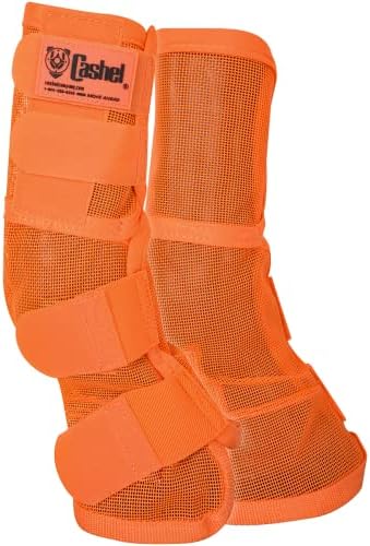 Cashel Crusader Horse Fly Leg Guards Orange Horse