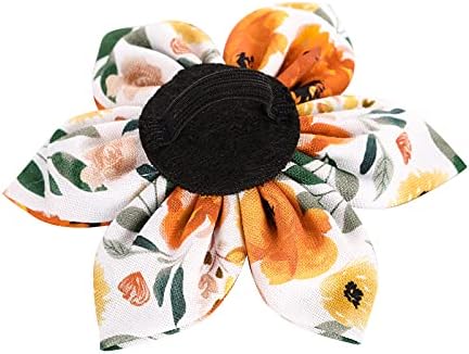 Elegant little tail Floral Girl Dog Collar for Female Dogs, Pet Collar Adjustable Dog Collars with Flower Gift for X-Small Dogs and Cats