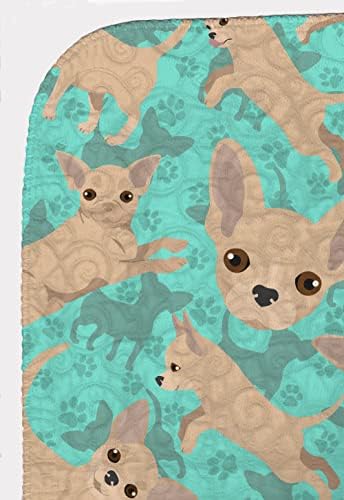 Caroline's Treasures MLM1032LQB Chihuahua Quilted Blanket 50x60 Artwork Pattern Quilted Throw Blanket for Bed, Couch, Sofa, Soft and Lightweight