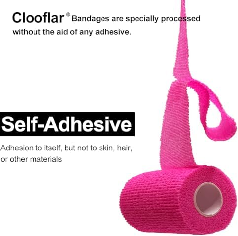 Self Adhesive Bandage Wrap, 3 Inches, 12 Pack