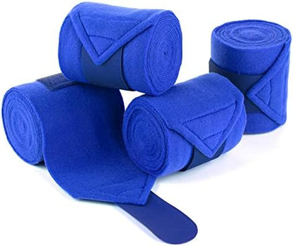 Horse Polo Wraps 2.5m Equestrian Leg Bandage Wrap Set of 4 Packs