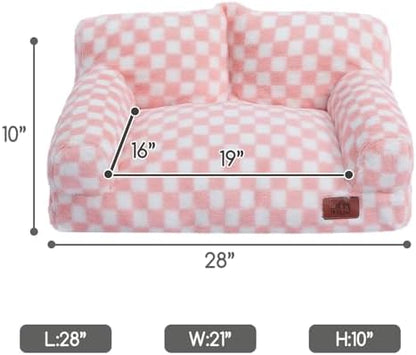 Hollypet Small Dog Large Cat Bed Puppy Couch Beds for Pets up to 25 lbs