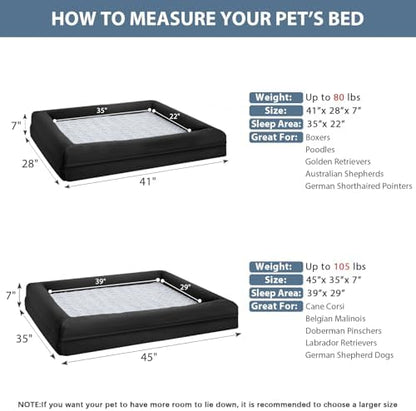 WNPETHOME XXL Extra Large Orthopedic for Senior Dog BedComfy Sleeping