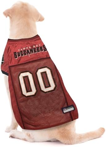 Pets First NFL Tampa Bay Buccaneers Dog Jersey, Size XX-Large, Football Shirt Costume for Pet, Dog Sports T-Shirt, NFL Team Clothing for Cats, Licensed Pet Apparel Available in 7 Sizes and 32 Teams