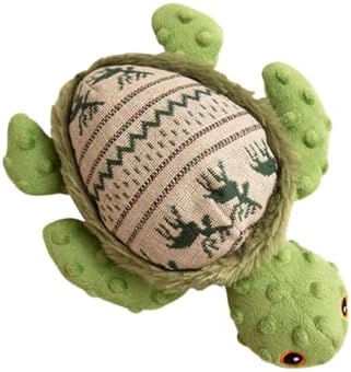 SNUG AROOZ Holly the Turtle Dog Toy with Repair Patch - Ugly Christmas Sweater - Soft & Squeaky Plush for Holiday - Eco-Conscious - for All Dog Breeds