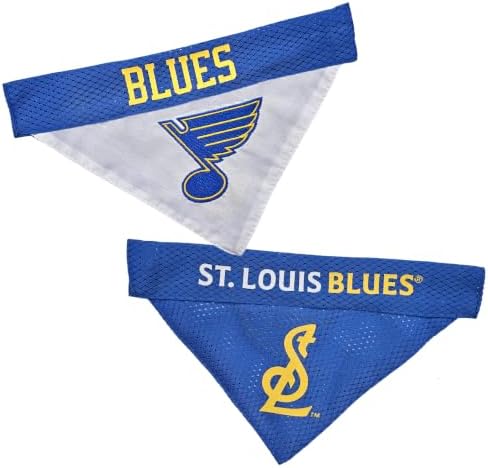 NHL ST.LOUIS BLUES BANDANA for DOGS & CATS, Large/X-Large. - Cute & Stylish Bandana! The Perfect HOCKEY FAN Scarf Bandana, great for Birthdays or any Party!