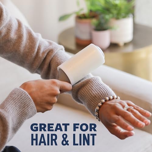 Scotch-Brite Everyday Clean Lint Roller, Scotch Brand Adhesive, Pet Hair & Lint Remover for Clothes, Furniture & Car, 4 in x 54.2 ft Each, 4 Pack, 380 Sheets Total