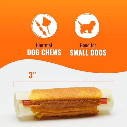 GOOD 'N' FUN Mini Roll Long-Lasting Dog Treat for Small Dogs, 8 oz