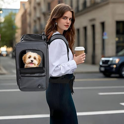 EliteField Deluxe Backpack Pet Carrier for Cats and Dogs (3-Year Warranty)