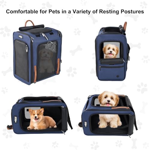 EliteField Deluxe Backpack Pet Carrier for Cats and Dogs (3-Year Warranty)