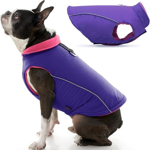 Gooby Sports Vest Dog Jacket, Purple, X-Small