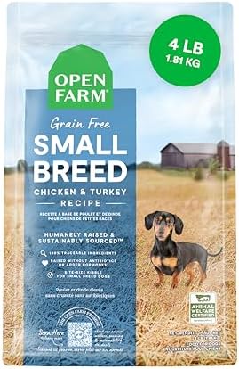 Open Farm Grain Free Dry Dog Food, Small Breed Kibble, 4lb Bag