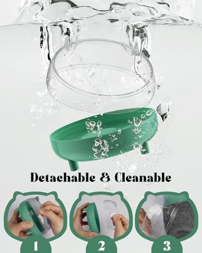 Pawfly Hamster Sand Bath Container, Hamster Sand Bath Box, Hamster Bathtub, Hamster Bathroom, Hamster Toilet, Plastic Dust Bath for Dwarf Hamsters, Syrian Hamsters, Mice, Gerbils & Small Animals