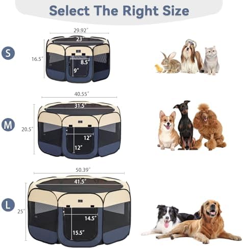 A 4 Pet 40.55-in Dog Playpen for Small Dogs & Puppies, Foldable