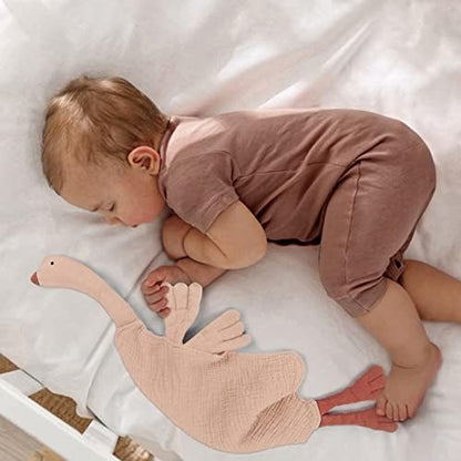 lulumoon Muslin Baby Security Blanket: Soft Goose Lovey for Self-Soothe