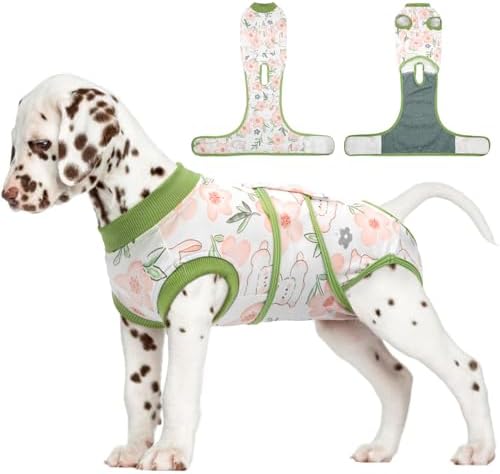 FUAMEY Surgery Suit for Dogs Female After Spayed, Soft Onesie for Surgery