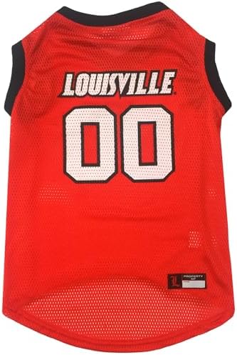 NCAA Basketball Pet Jersey Louisville Cardinals Dog Jersey, Large