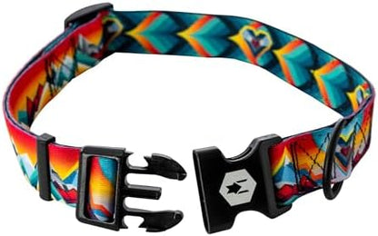 Wolfgang Wide Venture Dog Collar Mountainvibes Print Medium