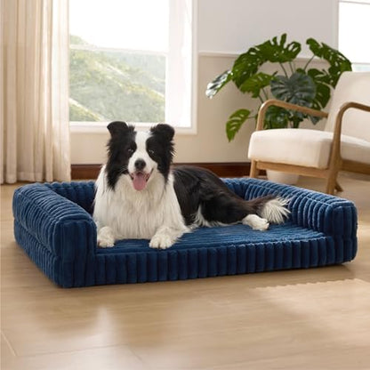 Bedsure ComfyFleece™ Memory Foam Orthopedic Dog Beds Large Sized Dog 35"