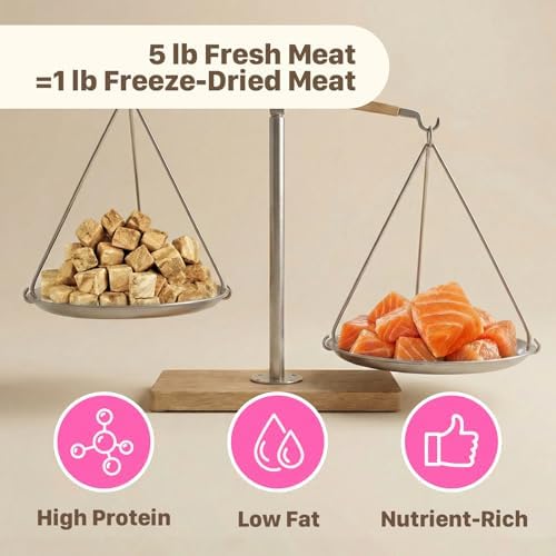 Freeze Dried Salmon Treats for Dogs & Cats, 6 oz