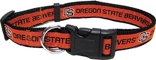 Pets First Collegiate PET Collar NEW VERSION Oregon State Beavers Dog Collar, Size Small. Best Sports Team Color for Dogs & Cats. A Shiny & Colorful Dog & Cat Collar Licensed by The NCAA